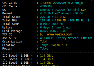 StarryDNS日本东京VPS测评：看视频16万+速度，三网往返直连延迟低，多跑到200M带宽缩略图