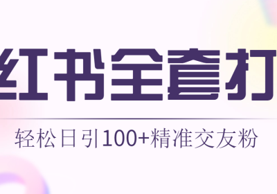 轻松日引同城交友粉100+小红书全套打法（配SOP）缩略图