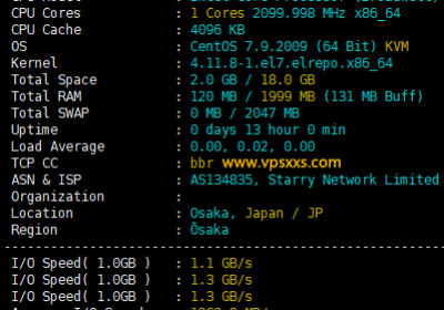 StarryDNS日本大阪VPS测评：日本原生IP解锁日本Tiktok/Netflix/日本亚马逊等，看视频7万+速度缩略图