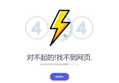 404错误页面源码，简单实用的html错误页面模板缩略图