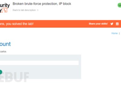 Burpsuite靶场 | 使用成功登录破除IP限制后暴力破解密码缩略图