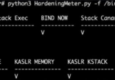 HardeningMeter：一款针对二进制文件和系统安全强度的开源工具缩略图