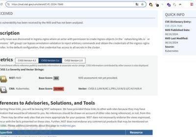 CVE-2024-7646：Ingress-nginx注释验证绕过【高危】缩略图