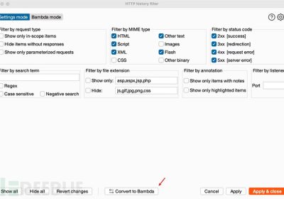 深入解析：全面掌握BurpSuite Bambda过滤模式缩略图