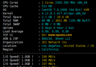 LOCVPS美国VPS测评：三网往返直连延迟超低，加拿大原生IP看视频8万+速度，内存大适合建站缩略图
